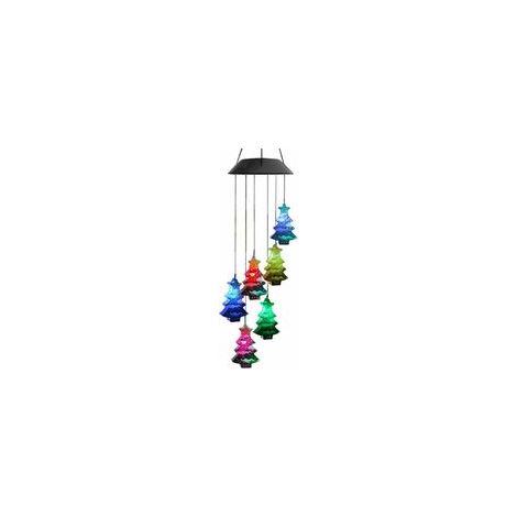 Carillon éolien solaire de Noël à LED, étanche, changeant de couleur, pour jardin – (1/4)