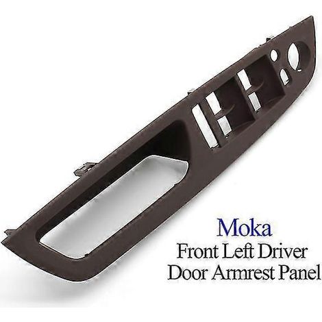 Poignée de porte intérieure de remplacement en cuir pour BMW X5 X6 E70 E71 2007-2013 - Poignées de porte intérieures - Moka LHD Accoudoir (1/5)