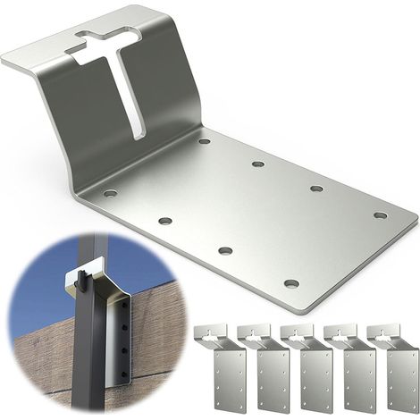 Supports de montage robustes pour poteaux en T, supports de montage verticaux pour poteaux en T de 3 pouces pour installation sur contreplaqué. (1/5)