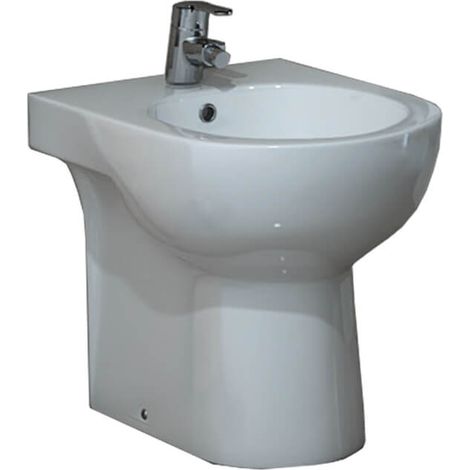 Bidet filo muro Calar ceramica bianca (1/2)
