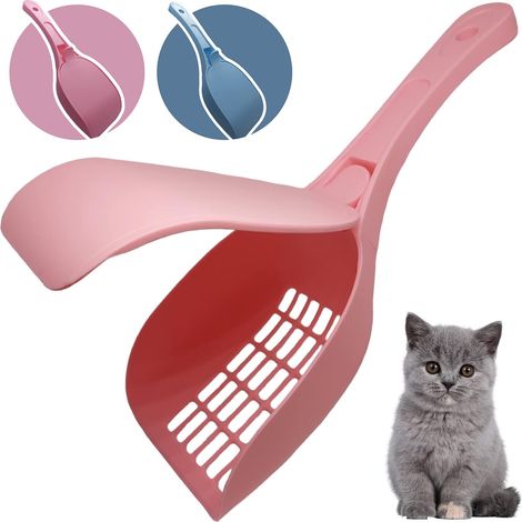 cat litter shovel with anti-tilt cover cat litter scoop tray open, close litter shovel for all types of cat litter pick up poop litter and education for cats (1/5)