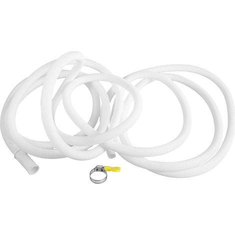 Tuyau Flexible Climatiseur Mobile en Pe Blanc Collier en Acier Inoxydable, Facile à Installer pour Évacuation D'eau, Vacances et Accessoires Climatisation (1/5)