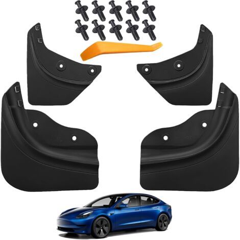 Protège-boue pour Tesla modèle Y claps de boue 2024 2023 2022 2021 protège-éclabousseur tous temps Protection contre les sédiments de véhicules pas de protège-boue de forage pour Tesla modèle Y access (1/5)