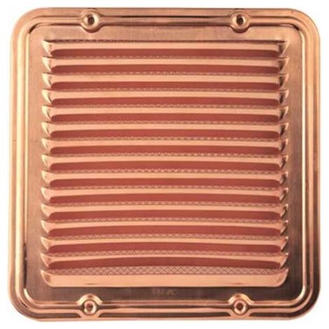 Griglia di aerazione quadrata / rettangolare in rame con retina : Dimensione - 200x200 (1/2)