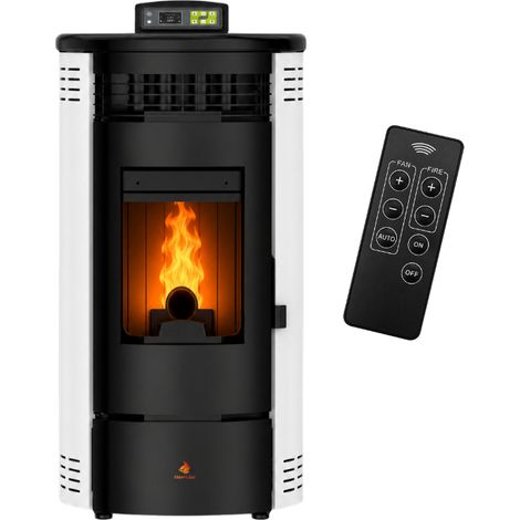 Poêle à granulés Étanche FLORA 9 kW + télécommande - (1/5)