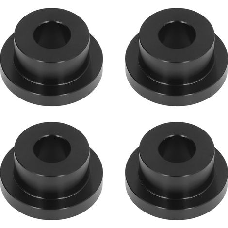 4-teiliges CNC-gefrästes Aluminium-T6-Lenkerbuchsen-Unterlegscheiben-Set, Motorradzubehör für FXR, schwarzes Riser-Set (1/5)