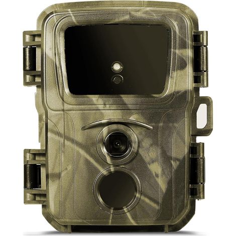 Mini Caméra de Chasse 16MP 1080P Détecteur de Mouvement avec Vision Nocturne 20m pour Observation Animaux Sauvages