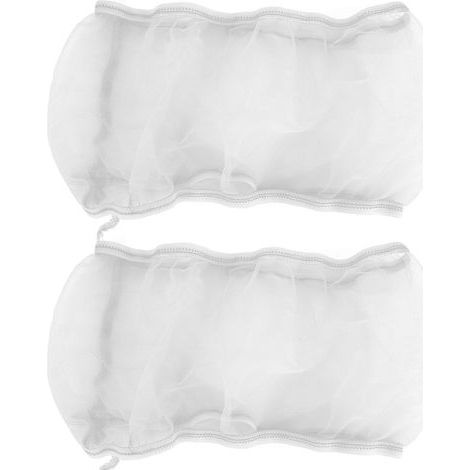 Couverture de Cage à Oiseaux, 2 pièces Couverture de Cage à Oiseaux Cage à Oiseaux Couverture en Maille de Polyester Attrape-graines Accessoires universels de Cage de perroquets(Blanc). (1/5)