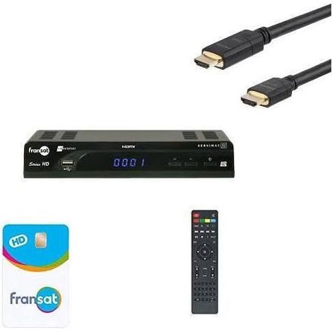 SERVIMAT SIRIUS III HD : Récepteur numérique Fransat + HDMI + CARTE FRANSAT HD ME