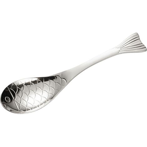 Cuillère en forme de poisson en acier inoxydable 304 pour riz, soupe, café, ustensiles de cuisine pour adultes, taille L