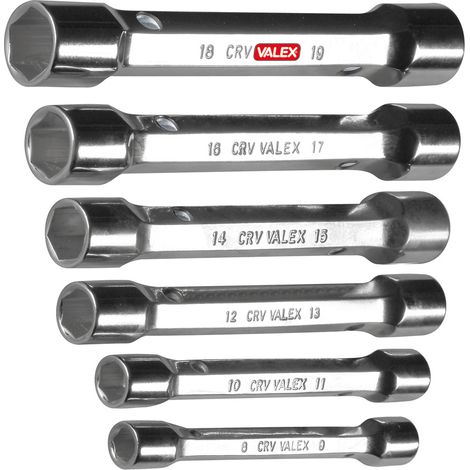 Chiavi a tubo doppie CR-V serie 6 pezzi 1461474 PRO VALEX