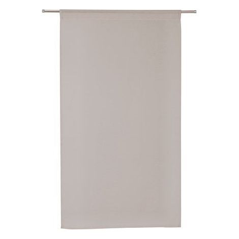 SANS MARQUE Paire de vitrages tamisant Leo gris poivre n5 l. 60 x H. 120 cm (1/4)
