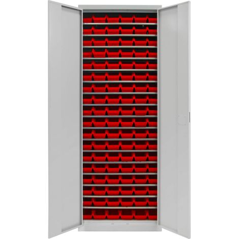 ADB Werkzeugschrank Werkstattschrank Metallschrank mit 108 Sichtlagerkästen (1/5)
