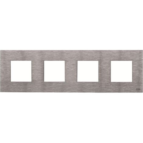 Zenit Plaque de Finition 4X2 modules Acier Inox 2CLA227400N4002 ABB N2274OX