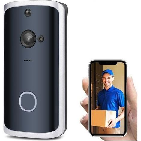Sonnette intelligente caméra Wifi appel sans fil interphone vidéo-oeil appartements porte sonnette anneau pour téléphone caméras à domicile (1/5)