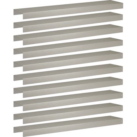 Profilé de recouvrement de jardin 10 pc 100 x 20 x 5 cm vidaXL (1/5)