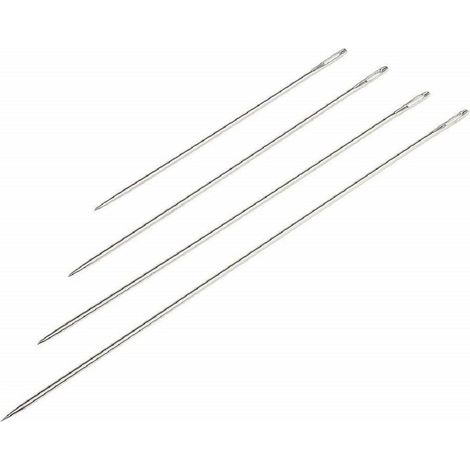 Trade Shop - NADELN NADEL 12 STÜCK LANG NÄHEN A24 NÄHEN 18CM 15CM 10CM SCHNEIDERKOMMODE WOLLE BAUMWOLLE -
