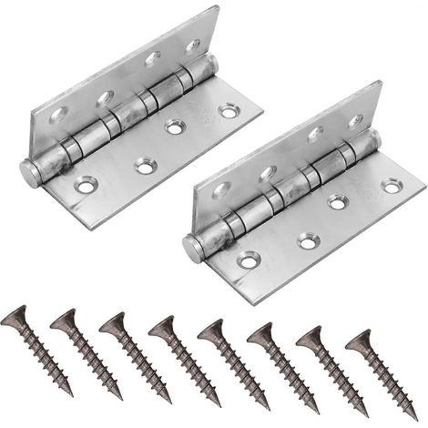 Didiseaon Lot de 2 ferme-portes en acier, charnières solides, pratiques pour placards (1/5)