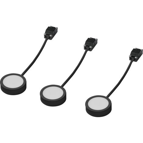LEDVANCE Undercabinet Spot Puck 65mm 3 x 3W 830 Black LED-Unterbauleuchte    3.00 W  Warmweiß Schwar