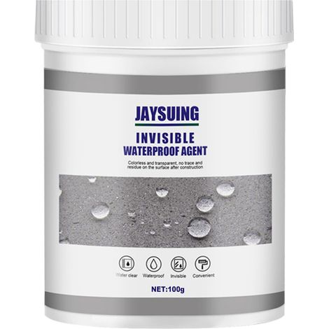Agent imperméabilisant, mastic isolant imperméable, mastic d'étanchéité ultra-résistant, agent anti-fuite invisible pour fissures et fuites, revêtement imperméable transparent 300 g (1/5)