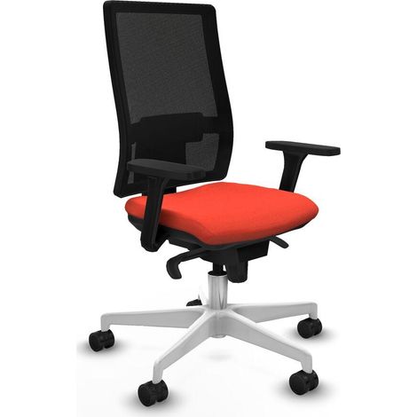 piqueras-y-crespo Chaise Horna orange ergonomique bureau (1/3)