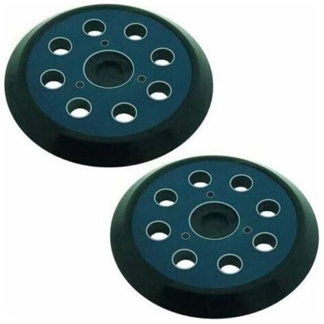 Set aus 2 Schleifscheiben für Exzenterschleifer 125 mm 8 Löcher kompatibel mit Makita M9204 BO5030 BO5031 DBO180Z BO8041 DBO180RMJ BO5041 BO5010 BO50111 BO5012. (1/4)