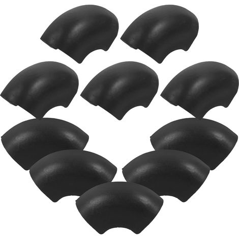 de protection noirs en plastique pour pieds de chaise 10 mm (1/5)