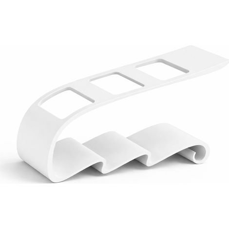 Organizador de mandos a distancia, soporte blanco para salón o dormitorio, para el mando a distancia del televisor. (1/3)