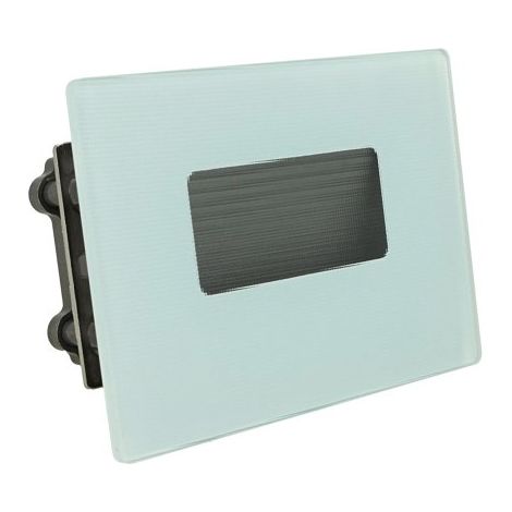 Segnapasso Led Esterno Impermeabile IP66 3W Vetro Trasparente Bianco Per Scatola 503 CW NW WW 3 In 1 (1/5)