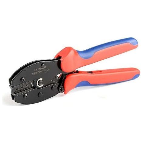 MC4 crimping pliers – Hardened steel – Length 220 mm – Crimping photovoltaic connectors – Ergonomic design to reduce fatigue (1/5)
