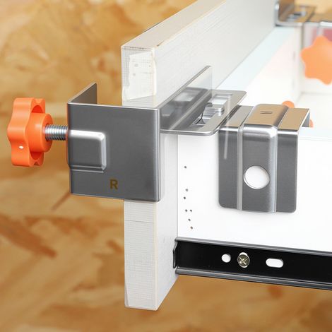 Clips de fixation pour panneaux de tiroirs en acier inoxydable (2 paires) pour une installation sécurisée et inamovible. Clips de fixation à double serrage pour panneaux de tiroirs en acier inoxydable (1/5)