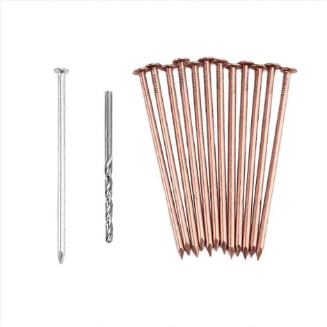Kit de clous en cuivre pour abattre des arbres, clous en cuivre pur de 3,5 pouces en vrac (1/5)