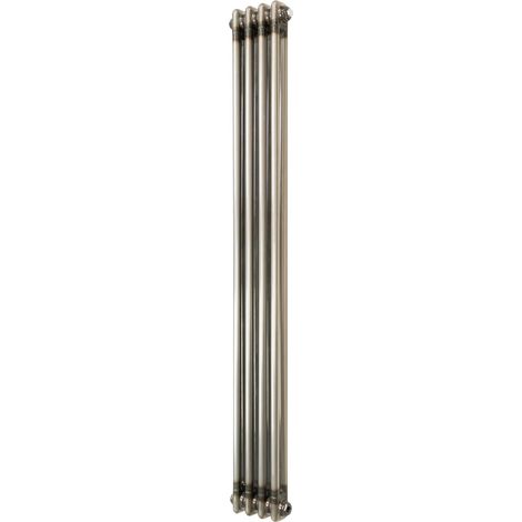 Traditional 2 Column Radiator - 1500 x 200mm - Raw Metal