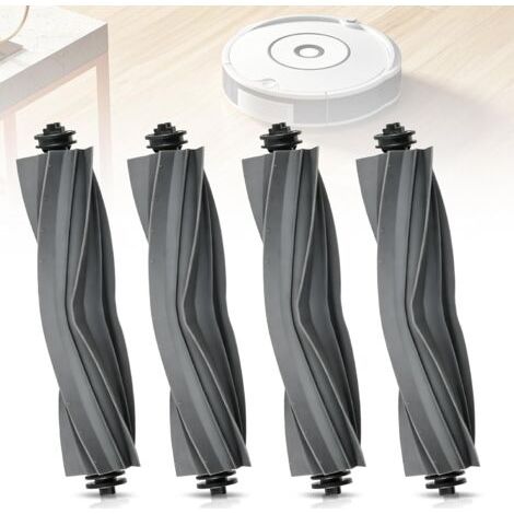 Lot de 4 Accessoires pour Dreame Compatible avec X40/ L10s /L40/L10s Pro Ultra D10 Plus Gen 2 Brosse en Caoutchouc Pièces de Rechange Brosse Principale Accessoires (1/5)