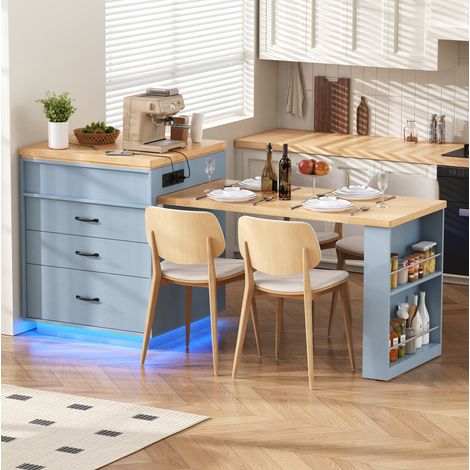Lot de 2 chaises en velours café clair, pieds réglables et anneau arrière - CHICFURN (1/5)
