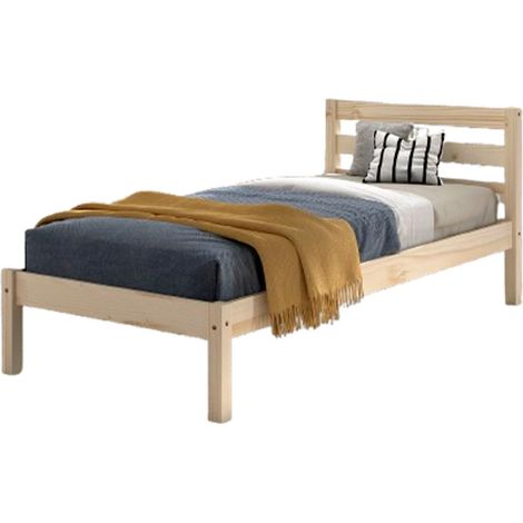 Lit Enfant Scandinave "Pino" 90x200cm Naturel