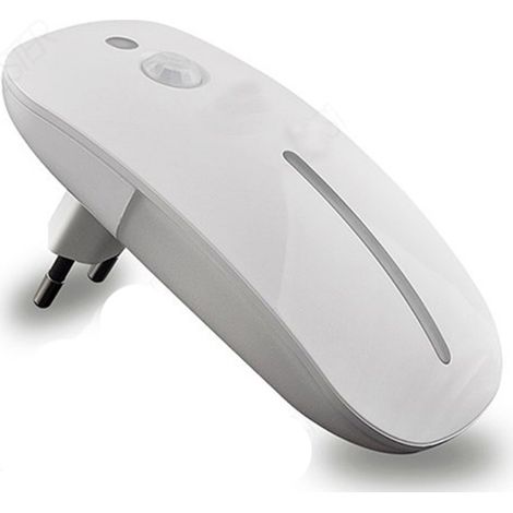Souris créative à LED avec interrupteur, lampe de chevet, veilleuse pour tétée du bébé, lampe murale à感应人体, lumière froide (1/2)