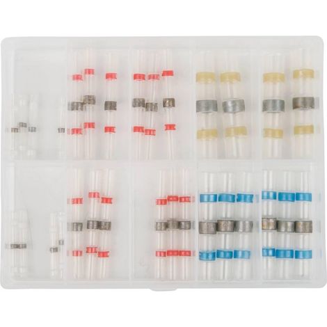 Kstools surtido de manguitos de soldadura aislados blancos 30 pcs