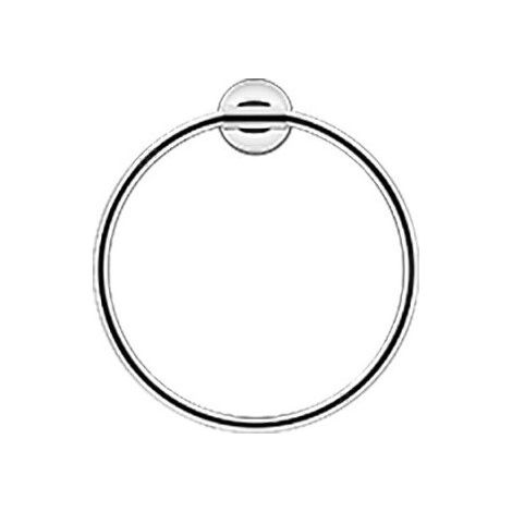 Anneau porte-serviettes Starck T noir mat DURAVIT