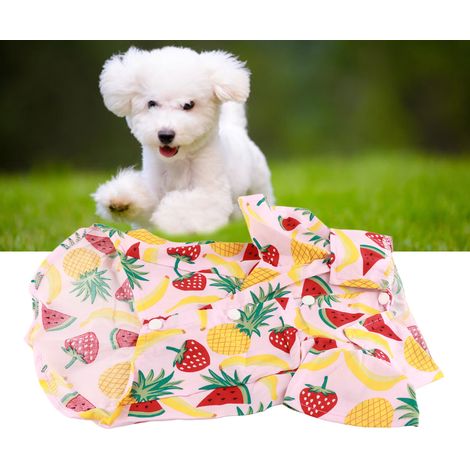 T-shirt imprimé fruits pour chien, respirant, tendance, mignon, pour le printemps et l'été, taille XL (1/4)