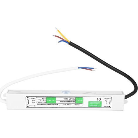 Alimentation LED étanche 12V 30W pour éclairage extérieur, transformateur secteur imperméable (1/5)