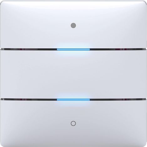 Theben iON 102 KNX Tastsensor, 2 Tasten, 2 Status-LEDs, Temperatursensor, weiß (1/5)