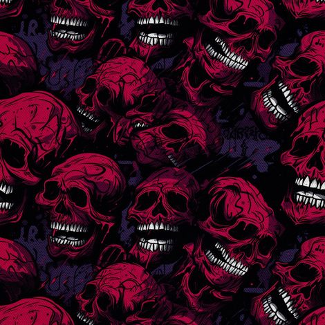 Tela decorativa para exteriores Oxford - Motivo de calavera I DX4350 (1/5)