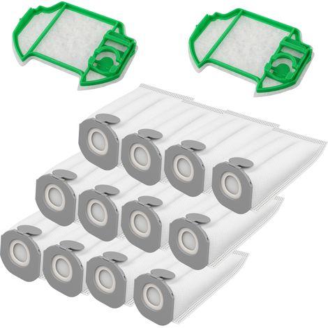 Pack accessoires pour aspirateur laveur Vorwerk Kobold VK7 - Lot 10 Sacs aspirateur Lot 2 Filtres moteur Phonillico® (1/5)