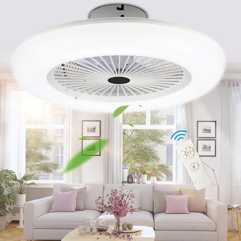 Ventilatore a lampadario Ventilatore da soffitto leggero Silenzioso ventilatore LED regolabile per camera da letto