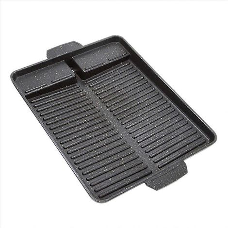 Plaque de cuisson antiadhésive portable pour barbecue, plateau de barbecue pour fêtes (1/5)