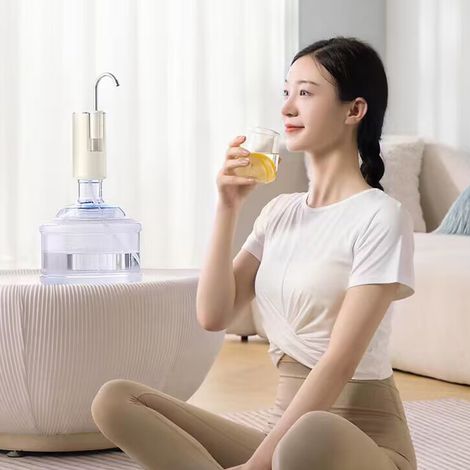 Pompe à eau électrique intelligente 3,7 V, double pompe, distributeur d'eau automatique silencieux pour bouteilles, petit format, usage domestique. (1/5)