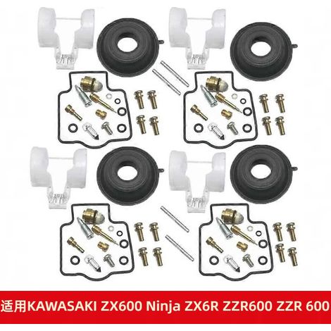 Vergaser-Reparatursatz passend für Kawasaki ZX600, Ninja ZX6R, ZZR600 und ZZR 600.