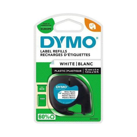 DYMO 91221 Couleur de ruban: blanc perle Couleur de police: noir 12 mm 4 m S0721660