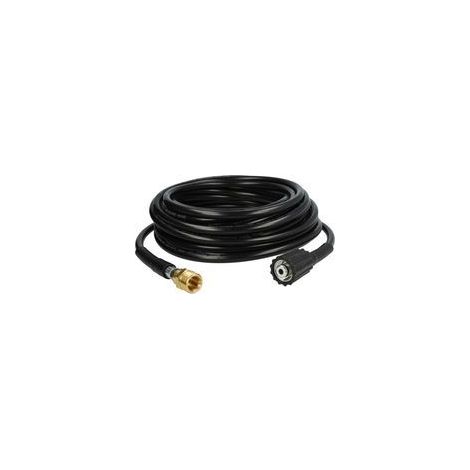 Tuyau rallonge haute pression de 15 m – Compatible avec nettoyeurs K6, K5.91 MD T200 et K6.80 M T250 – Raccord fileté M22 × 1,5 – Noir (1/4)